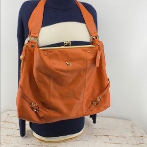 Emma Fox Orange Dressage Kiss-Lock Satchel